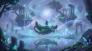 fantasy graphic illustartion of man